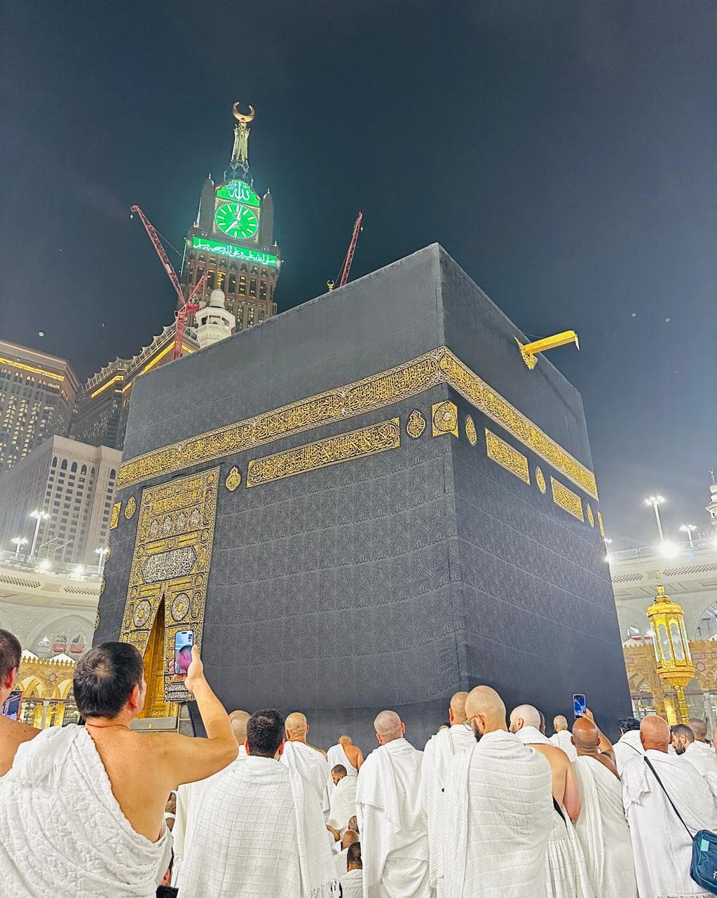 Pilgrim group at Masjid al-Haram